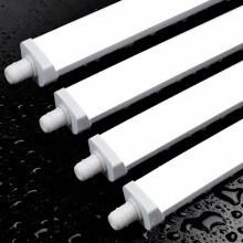 WARMELLE LED Batten Light 4FT, 36W Garage Lights 6600LM, 4000K Neutral White, IP65 Waterproof, Linkable LED Fluorescent Light for Garage, Workshop