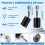 Ceramic Light Bulb Socket Extender, Heat-Resistant E26/E27 Light Socket Adapter with 4.5 Inch Extension for Camera, Lamp 2