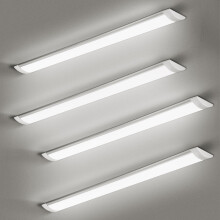 HUMIGA 3FT LED Batten Light, 30W Low Profile Wall Ceiling Surface Mounted Fitting