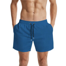 Herren-Sportshorts mit 4-Wege-Stretch, Lockerer Passform und Einfarbigem Design Königsblau XXL