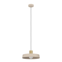 Eglo Pendant Lighting Valdiola, Ceiling Light Fitting, Hanging lamp for Dining and Living Room Made of Metal in Sand Colour Brushed Brass Finish
