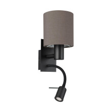 EGLO LED wall light fixture Pasteri, indoor lamp with reading light, living room and bedroom lighting