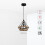 TEKLED Manila Hemp Rope Black Diamond Pendant Light | E27 Fitting | Adjustable Hanging Light | Rustic Hemp Rope Ceiling Light 3