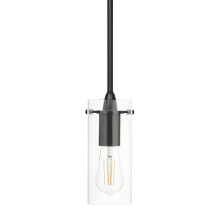 XiNBEi Lighting Black Pendant Lights with Glass Shade for Kitchen Island