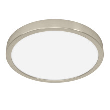 Eglo LED Ceiling Light Fitting Fueva 6, Round Ceiling lamp, Flush Light Fixture, Plastic in Silver and White, Ceiling Lighting Warm White-Cold White