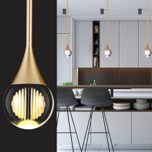 EANLOLY Crystal Kitchen Island Lights - Elegant LED Pendant Ceiling Light Fixture for Dining Rooms, Bedroom, and Bar