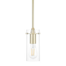 XiNBEi Lighting Kitchen Pendant Lighting with Glass Shade, Satin Brass