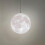 KRIPINC Moon Pendant Light, 3D Printed Moon Ceiling Light, Diameter 22cm 2