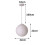 KRIPINC Moon Pendant Light, 3D Printed Moon Ceiling Light, Diameter 22cm 5