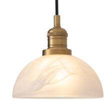 JIMUBEAM Industrial Style Ceiling Pendant Light with Glass Lampshade, Retro Rustic Hanging Lamp Fixture for Kitchen Island, Dining Room, Living Room