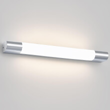 TYhogar Hardwired Stainless Steel Bathroom Over Mirror Light Mains Powered Minimalist LED Bathroom Wall Light,42CM IP44 Wall Scones for Hallway