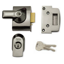 Yale P-BS2-CH-CH-40 - BS2 British Standard Nightlatch - 40mm - Chrome Finish - High Security Approved by Insurance Companies
