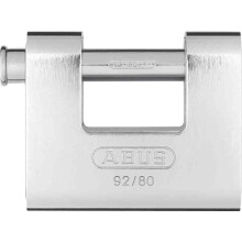 ABUS 20059 Monoblock Brass Shutter Padlock with Steel Jacket and 8521 Alike Keyed