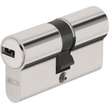 Abus Door Cylinder Lock with Key, Silver, 52757