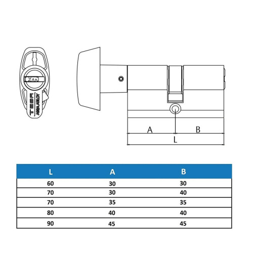 Tesa Assa Abloy t85b3030 N Security Cylinder 2