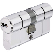 Abus Double Entry Cylinder D6PSN 50/50 mm Bkn, Nickel-plated