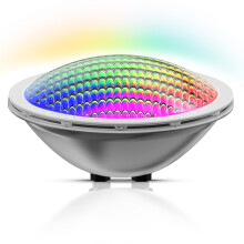 LyLmLe LED Pool Lighting PAR56 20 W Pool Headlight RGB Colour Changing External Synchronisation Control, IP68 Waterproof LED Underwater Spotlight