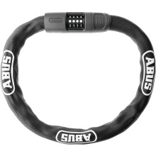 ABUS chain lock 8808C - sturdy combination lock made of specially hardened steel - easy-to-read numbers with cover - security level 9