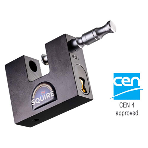 Squire Squire - WS75 Container/Chain Padlock - High Security - CEN 4 Rated - 10 x Keys Supplied 1