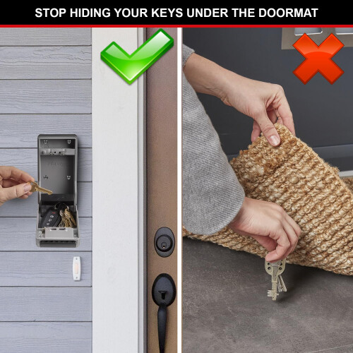 Master Lock Master Lock 5481EURD Key Safe with new Innovative Design, Large Capacity, High Security 1