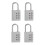 Master Lock Master Lock 630EC4 Padlock, Silver, 4 Pack 1