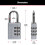 Master Lock Master Lock 630EC4 Padlock, Silver, 4 Pack 2