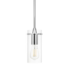 XiNBEi Lighting Chrome Pendant Lights with Glass Shade for Dining Room
