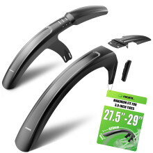 RBRL Bike Mudguard Set for MTB & E-Bike – Full Coverage Bicycle Fender Compatible with 27.5" / 29" Wheels up to 3.0"