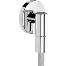 hansgrohe FixFit Fine S - Shower Outlet Elbow, Shower Outlet Connector with Non-Return Valve, wall Outlet Elbow, Chrome, 28882000