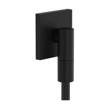 hansgrohe FixFit Fine E - Shower Outlet Elbow, Shower Outlet Connector with Non-Return Valve, wall Outlet Elbow, matt Black, 28883670
