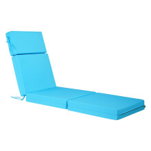 VEVOR Chaise Lounge Cushion, 72 x 21 x 4 in, Set of 2 Outdoor Lounge Chair Cushions, Waterproof & Fade-Resistant, Sun Lounger Cushions with Ties