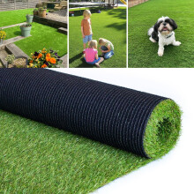 Petgrow Artificial Grass for Pets 1M 2M, Durable Self-Draining System Fake Lawn Mat