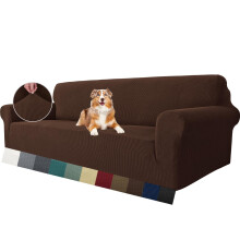 MAXIJIN Super Stretch Couch Cover for 4 Seater Couch, Extra Large Universal Sofa Covers Jacquard Spandex Pet Dog Furniture Protector Fitted Couch