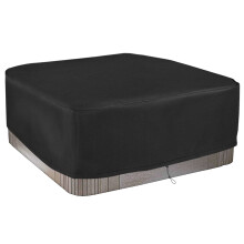 Schleuder Waterproof Square Hot Tub Cover Outdoor Spa Covers, Waterproof SPA Hot Tub Covers,with Elastic for Outdoor Bathtub (200 * 200 * 85 cm)