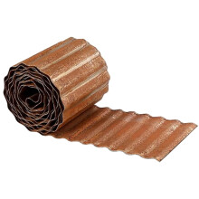HUIMO Metal Lawn Edging Border 10in x 20ft - Corrugated Galvanized Heavy Duty Steel Garden Edge, Flexible DIY Landscape Border for Trees, Flower Beds