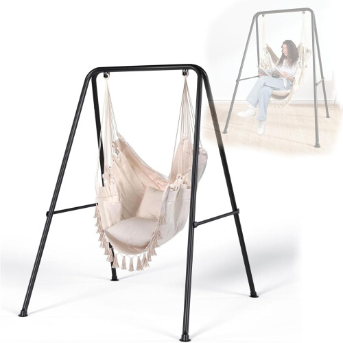 WUDLEP Swing Stand with Hammock Chair, Max Load 330lbs, A-shape