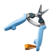 Dr. Cut Shears Gardening Secateurs with Single Hand Light Weight & Ergonomic Silicone Grips Japanese SAIKA Pro Sorairo Sky Blue Colour