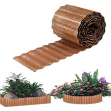 12 IN x 20 FT Metal Lawn Edging Borders,Corrugated Galvanized Garden Edging Border,Landscape Edging,Flexible Long Strips DIY Edging for Vegetables