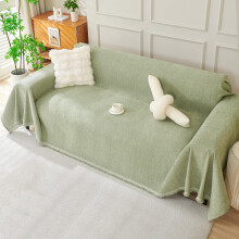 Royhom Chenille Sofa Covers 3 Seater, Corner Sofa Cover L Shape, Washable Couch Cover with Tassel, Soft Couch Covers for Dogs, Breathable