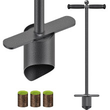 BeneLabel Bulb Planter, 87cm Long Handle Bulb Transplanter Lawn Flower Planting Tool 11.5cm Depth Sod Plugger Nib Shape Tulip Daffodil Garden