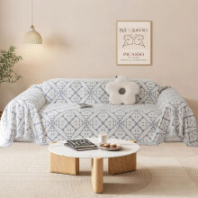 SHANNA Sofa Cover for 3 Seater, Chenille AB Sided Slipcover for Corner Sofa, All-Season Protection Couch Cover for Dogs