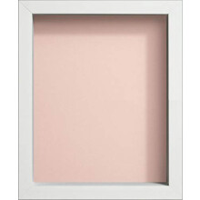 Frame Company Radcliffe White Box Frame, Pink Backing, 20x16