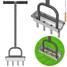 Lifeswell Lawn Aerator, Aerator for Lawn Manual, Plug Coring Aeration with Storage Tray and Garden Tools