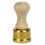 Spring Loaded Fluted Brass Stamp, 5 cm Diameter. Cod. AM/STELLA50 2