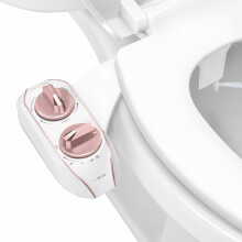 LUXE Bidet NEO 185 Plus - Dual Nozzle, Non-Electric Bidet Attachment for Toilet Seat, Patented Slide-In Install, 360 Self-Clean, EZ-Lift to Clean