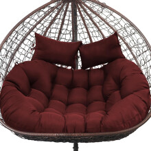 joomie Double Hanging Egg Chair Cushion Replacement Waterproof for Outdoor Patio Basket Egg Chairs