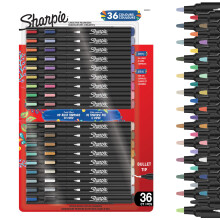 Sharpie Creative Marker Acrylic Paint Pens | Water-Based Paint Markers | No-Bleed Ink Writes on Most Surfaces | Bullet Tip | Crafting & Art Supplies
