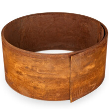 UNIGARDIA Corten Steel Lawn Edging 10 m, 1 mm Thick - Metal Garden Edging 15 cm High - Easy to install - Pre-Rusted Garden Edge Border