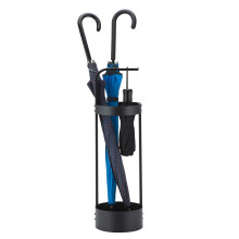J JACKCUBE DESIGN Steel Umbrella Stand Entryway Space Saving Umbrella Holder Organiser for Front Door(Black) – MK444A