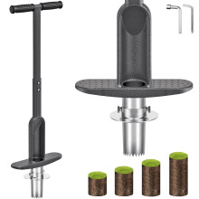 Dolibest Bulb Planter, 90cm Long Handled Bulb Transplanter Lawn Flower Planting Multitool 7.6-15cm Depth Sharp Serration Potato Tulip Daffodil Garden
